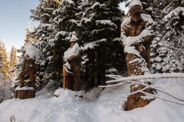 Lumberjack Statue on Grouse Mountain