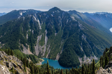 Top left: Greendrop Lake, middle: Lindeman Lake, right: Chilliwack Lake