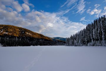 Frozen Lightning Lake