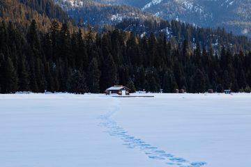 Frozen Lightning Lake