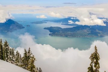 Howe Sound as seen from Mount Harvey