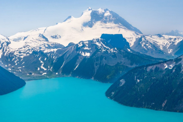 Mount Garibaldi behind the lake