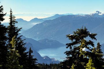 Howe sound as seen from the Round Mountain